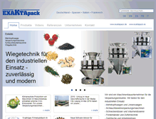 Tablet Screenshot of exaktapack.de